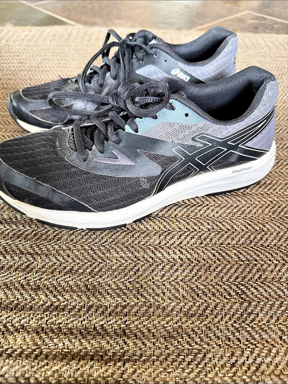 ASICS Amplify Athletic Shoes Black & Gray US 8